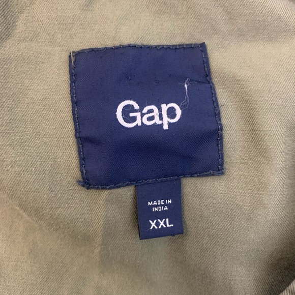 Gap Women's XXL Olive Green Utility Military Full Zip Front  Drawstring Jacket - Picture 5 of 8